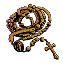 Golden Chaplet relic icon